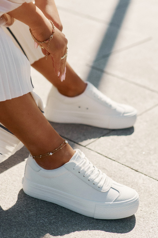 Zapatos de ocio con una plataforma Big Star RR274337 el color blanco