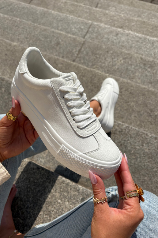 Zapatos de ocio con una plataforma Big Star RR274337 el color blanco