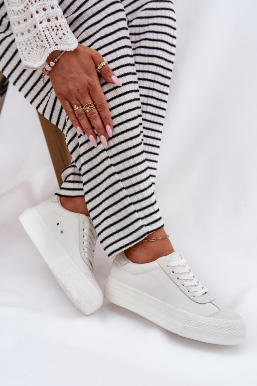 Zapatos de ocio con una plataforma Big Star RR274337 el color blanco