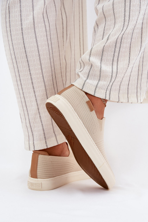 Zapatos de ocio Slip-On Big Star RR274721 beige