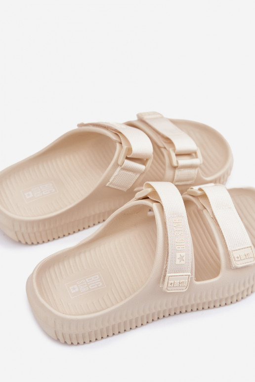 Zapatillas ligeras zapatillas de mujer Z con cierre adhesivoami Big Star RR274A529 beige