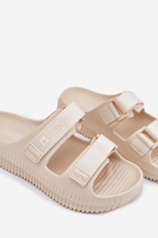 Zapatillas ligeras zapatillas de mujer Z con cierre adhesivoami Big Star RR274A529 beige