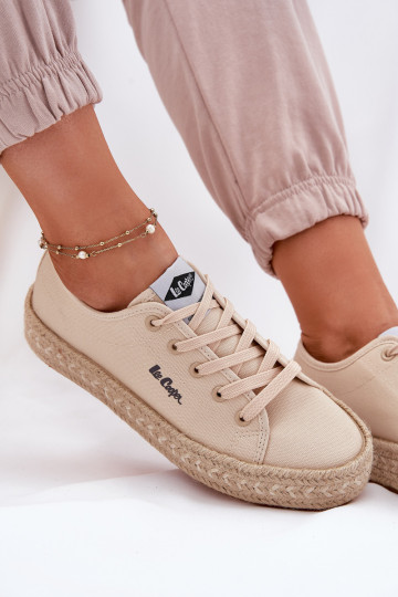 Zapatos de ocio Con Trenza Lee Cooper LCEN-25-44-3215 beige 2