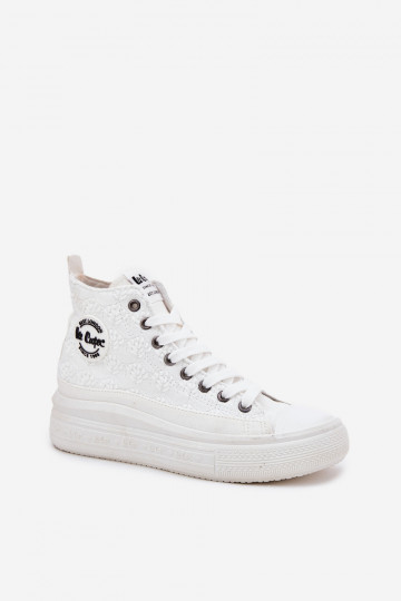 Zapatos de ocio con una plataforma Lee Cooper LCEN-25-44-3209L Biale 2