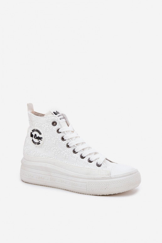 Zapatos de ocio con una plataforma Lee Cooper LCEN-25-44-3209L Biale