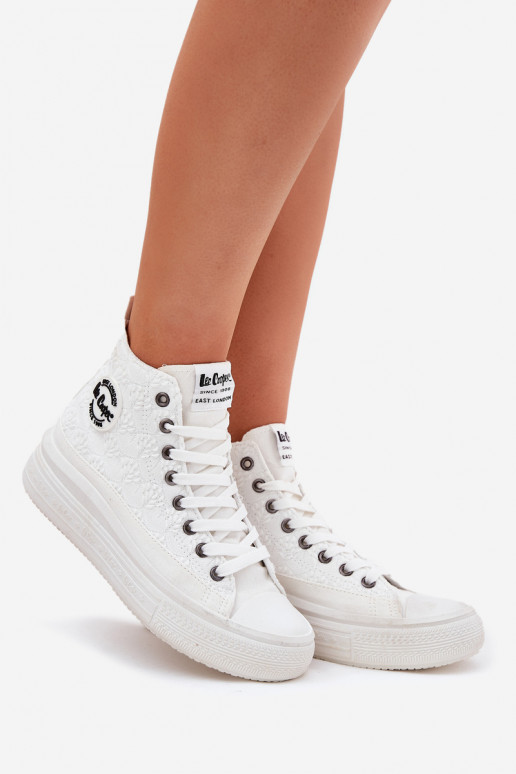 Zapatos de ocio con una plataforma Lee Cooper LCEN-25-44-3209L Biale