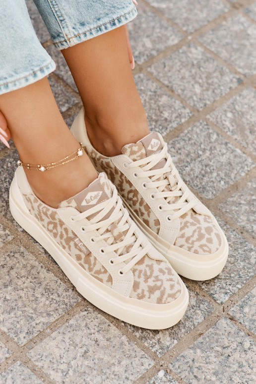 Bajo Zapatos de ocio con estampados de piel de leopardo Lee Cooper LCEN-25-02-3330L beige Bajo Zapatos de ocio con estampados de piel de leopardo Lee Cooper LCEN-25-02-3330L beige