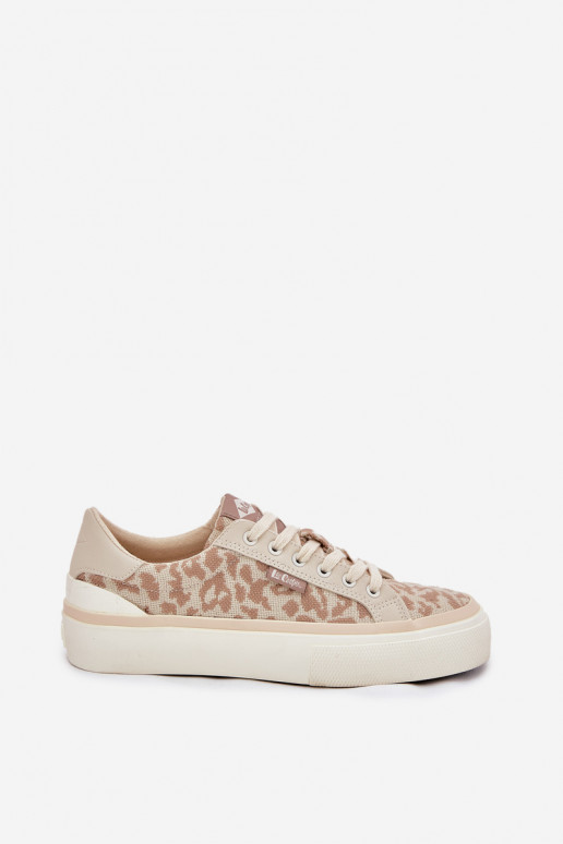 Bajo Zapatos de ocio con estampados de piel de leopardo Lee Cooper LCEN-25-02-3330L beige Bajo Zapatos de ocio con estampados de piel de leopardo Lee Cooper LCEN-25-02-3330L beige