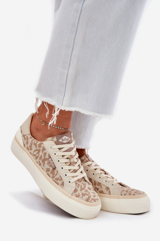 Bajo Zapatos de ocio con estampados de piel de leopardo Lee Cooper LCEN-25-02-3330L beige Bajo Zapatos de ocio con estampados de piel de leopardo Lee Cooper LCEN-25-02-3330L beige