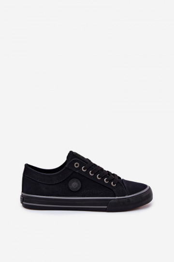 Zapatos casuales de hombre  Big Star RR174338 de color negro 2
