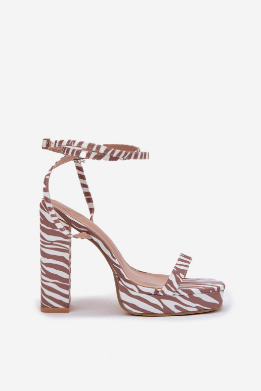 Sandalias de mujer Registro Z con rayasem Zebra Fevenne