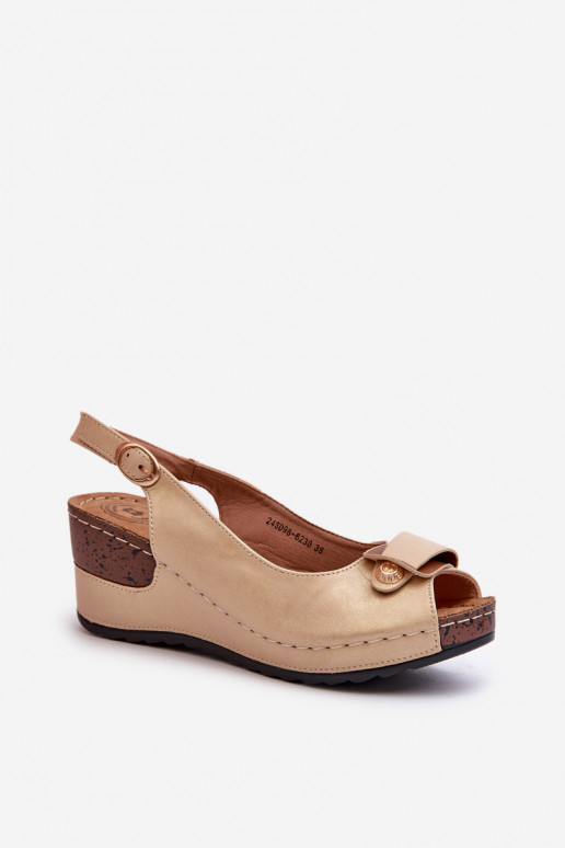 Femenino Sandalias ligeras con plataforma Comfort Shoes beige Efravia