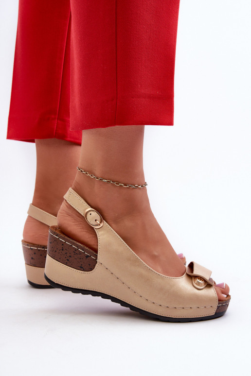 Femenino Sandalias ligeras con plataforma Comfort Shoes beige Efravia