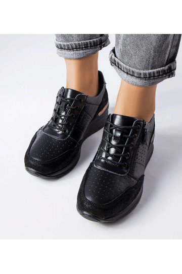 Botines de piel negros... 2