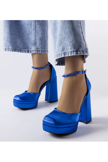 Tacones azules altos, "Elida" 2