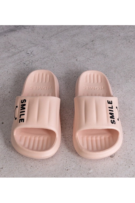 Zapatillas de espuma rosa, "Smile"