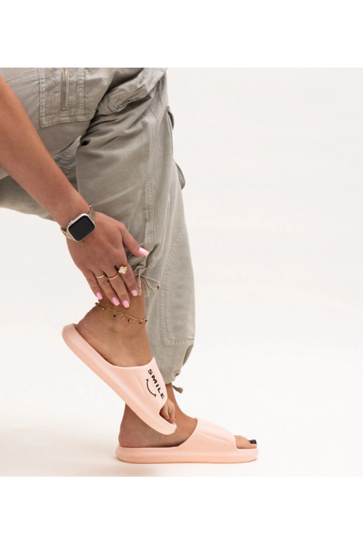 Zapatillas de espuma rosa, "Smile"