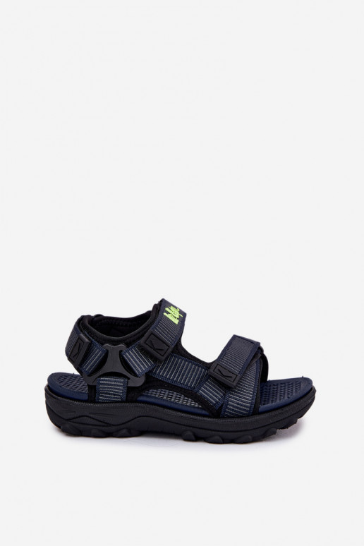 Sandalias para niños Lee Cooper LCEN-25-34-3569K azul oscuro