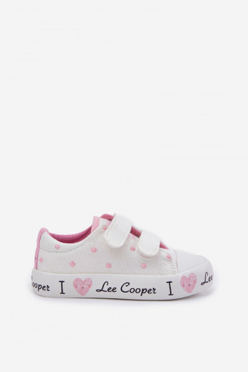 Zapatos informales para mujer color blanco con cañas, Lee Cooper LCIN-25-31-3461L 2