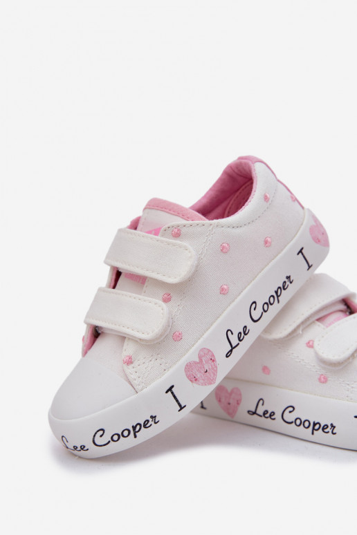 zapatos casuales Infantil con sujetadores adhesivos Lee Cooper LCEN-25-02-3264K el color blanco