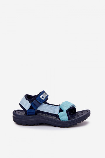 sandalias Infantil con sujetadores adhesivos Big Star RR374520 azul oscuro 2