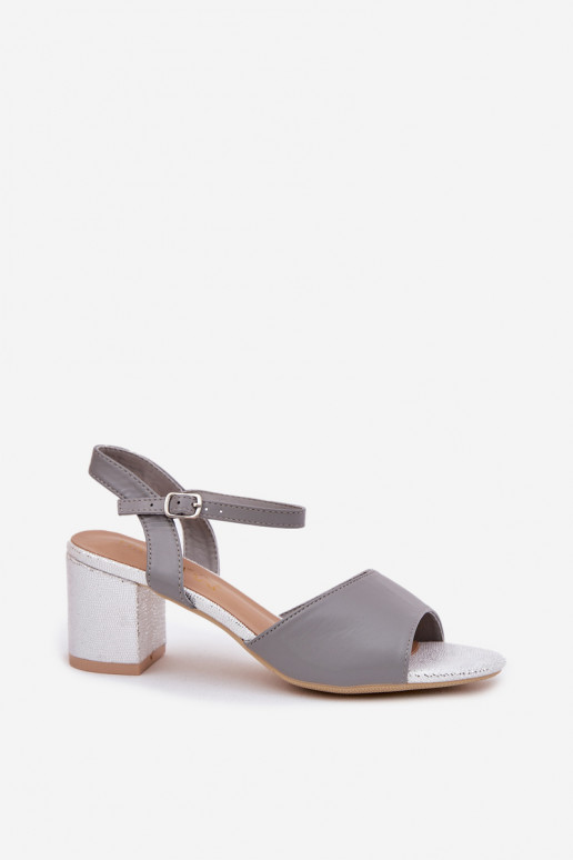 Sandalias de tacón alto para mujer. Vinceza 20275 color gris Sandalias de tacón alto para mujer. Vinceza 20275 color gris