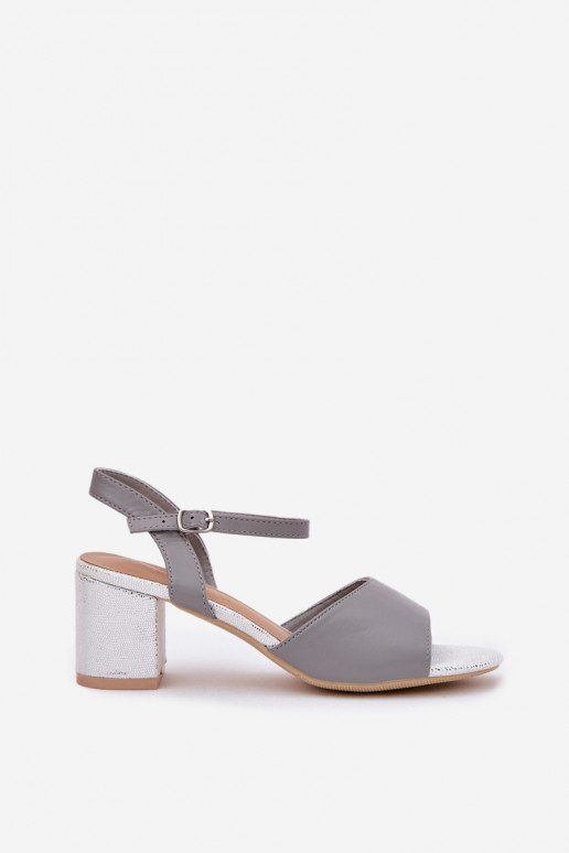Sandalias de tacón alto para mujer. Vinceza 20275 color gris Sandalias de tacón alto para mujer. Vinceza 20275 color gris