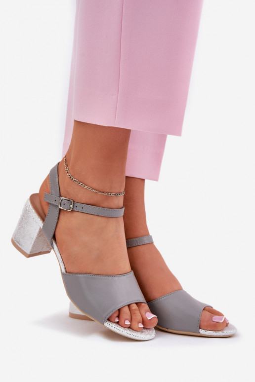 Sandalias de tacón alto para mujer. Vinceza 20275 color gris Sandalias de tacón alto para mujer. Vinceza 20275 color gris