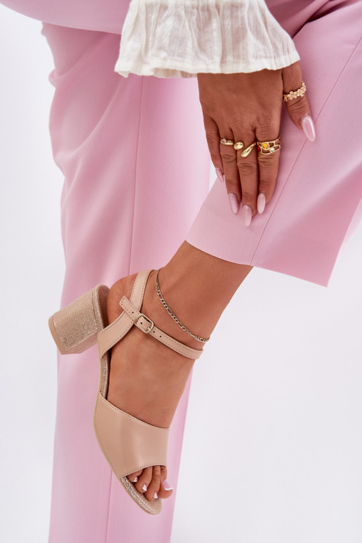 Sandalias de tacón alto para mujer. Vinceza 20275 beige Sandalias de tacón alto para mujer. Vinceza 20275 beige