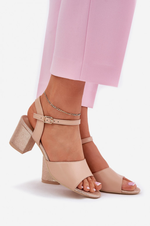 Sandalias de tacón alto para mujer. Vinceza 20275 beige Sandalias de tacón alto para mujer. Vinceza 20275 beige