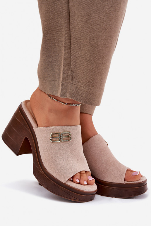 zapatillas de mujer En tacones enormes Ze color doradom Detalem Vinceza 17400 beige zapatillas de mujer En tacones enormes Ze color doradom Detalem Vinceza 17400 beige