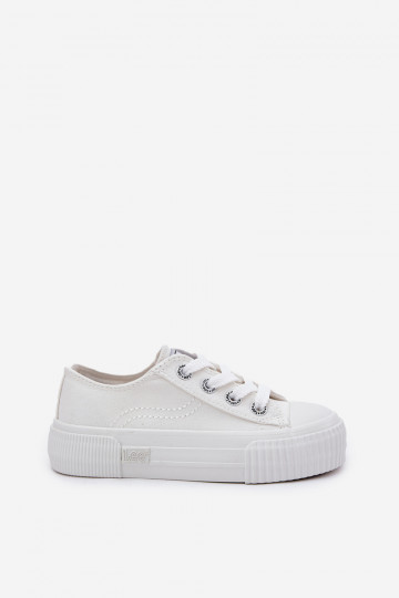 Zapatillas deportivas blancas para niños, LEE ISLA C LOIN JR 50251058 2
