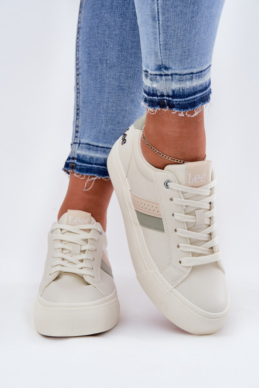 Zapatillas modelo zapatos. Femenino LEE LAYLA ENOMEN LOEN 50251003 Zgaszona Biel Zapatillas modelo zapatos. Femenino LEE LAYLA ENOMEN LOEN 50251003 Zgaszona Biel