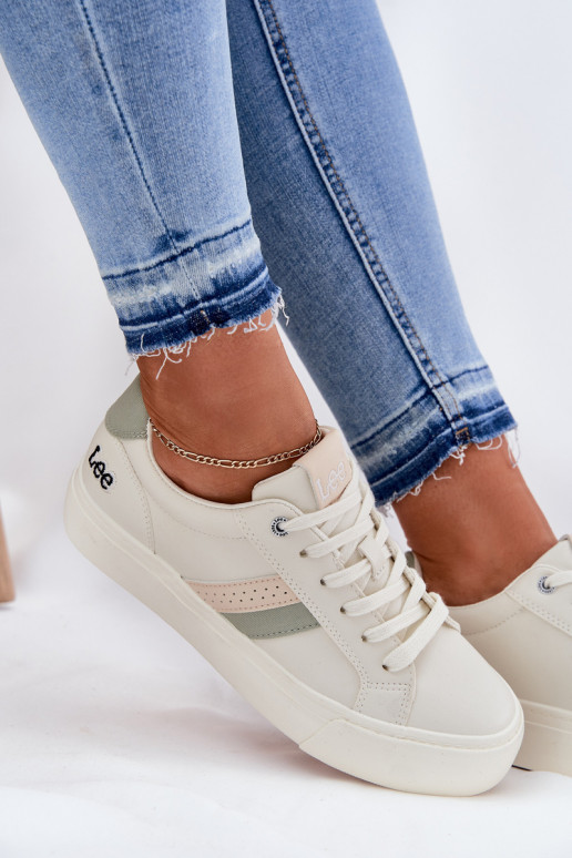 Zapatillas modelo zapatos. Femenino LEE LAYLA ENOMEN LOEN 50251003 Zgaszona Biel Zapatillas modelo zapatos. Femenino LEE LAYLA ENOMEN LOEN 50251003 Zgaszona Biel