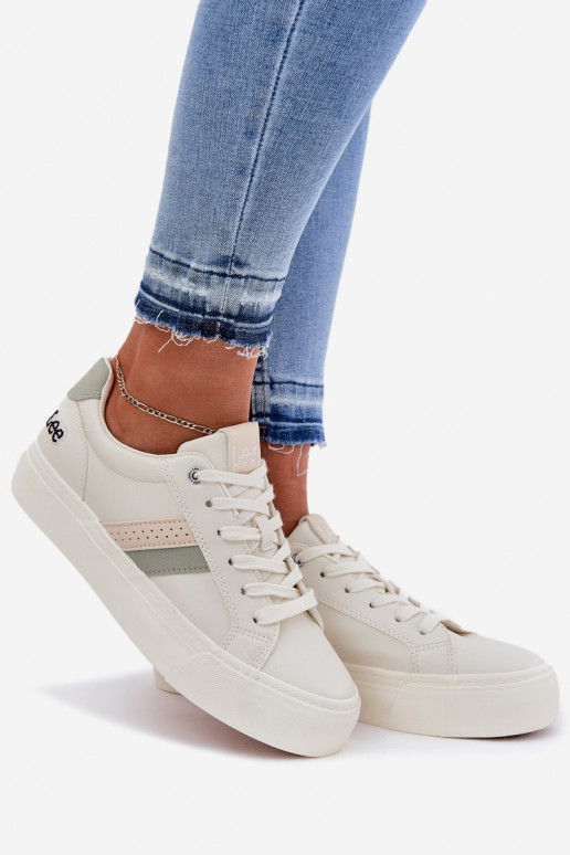 Zapatillas modelo zapatos. Femenino LEE LAYLA ENOMEN LOEN 50251003 Zgaszona Biel Zapatillas modelo zapatos. Femenino LEE LAYLA ENOMEN LOEN 50251003 Zgaszona Biel