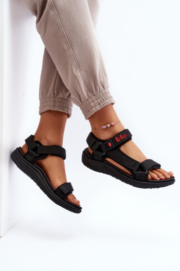 Sandalias de mujer Lee Cooper LCEN-24-34-2615 de color negro 2