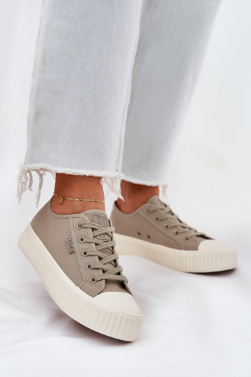 Zapatos de ocio color gris con plataforma, Big Star RR274779