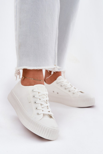 Zapatos de ocio color blanco con plataforma, Big Star RR274776 2