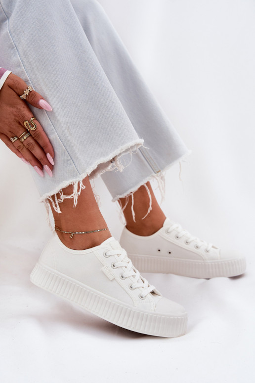  Zapatos de ocio con una plataforma Big Star RR274776 el color blanco