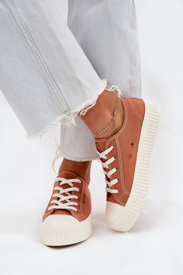 Zapatos de ocio color naranja con plataforma, Big Star RR274778 2