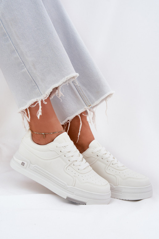 Bajo Zapatillas modelo zapatos. Femenino Big Star RR274A310 HI-POLY SYSTEM el color blanco