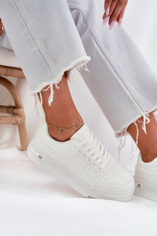 Bajo Zapatillas modelo zapatos. Femenino Big Star RR274A310 HI-POLY SYSTEM el color blanco