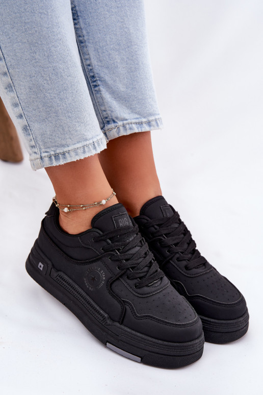 Bajo Zapatillas modelo zapatos. Femenino Big Star RR274A311 HI-POLY SYSTEM de color negro Bajo Zapatillas modelo zapatos. Femenino Big Star RR274A311 HI-POLY SYSTEM de color negro