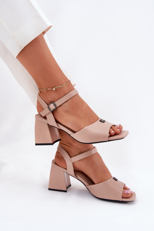 Sandalias de tacón alto para mujer. Vinceza 62235 beige Sandalias de tacón alto para mujer. Vinceza 62235 beige