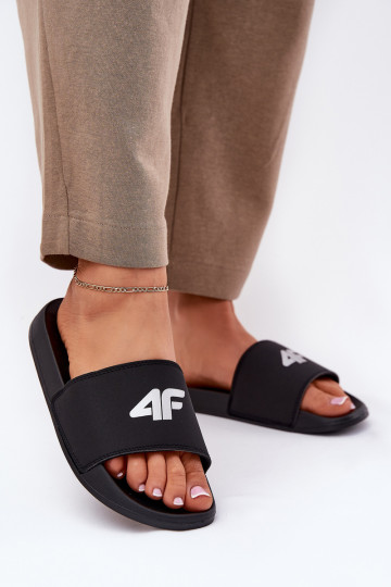 Chanclas para mujer en negro, 4F 4FRMM00FSLIF010-20S