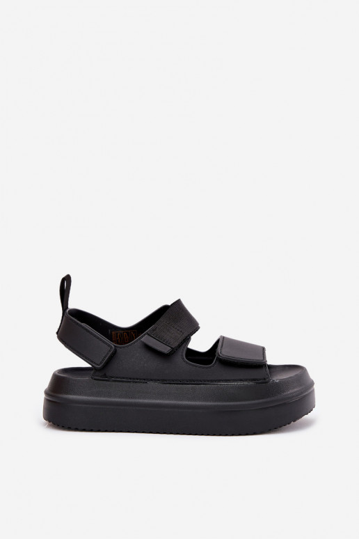 Sandalias de mujer con una plataforma Z con cierre adhesivoami de color negro Nitepira Sandalias de mujer con una plataforma Z con cierre adhesivoami de color negro Nitepira