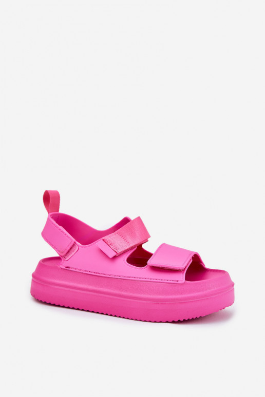 Sandalias de mujer con una plataforma Z con cierre adhesivoami color rosa Nitepira Sandalias de mujer con una plataforma Z con cierre adhesivoami color rosa Nitepira