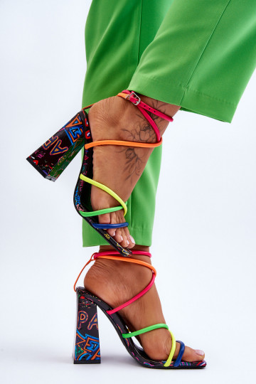 Sandalias elegantes de tacón alto en varios colores, "Josette" 2