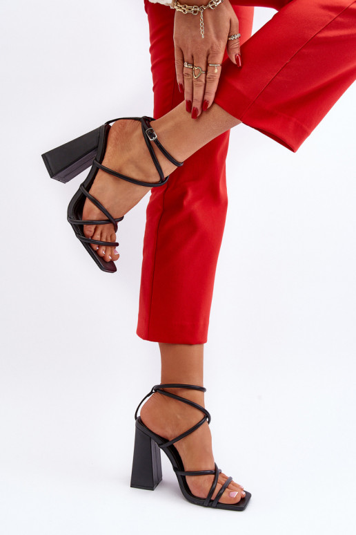 De moda Sandalias de tacón de color negro Josette De moda Sandalias de tacón de color negro Josette