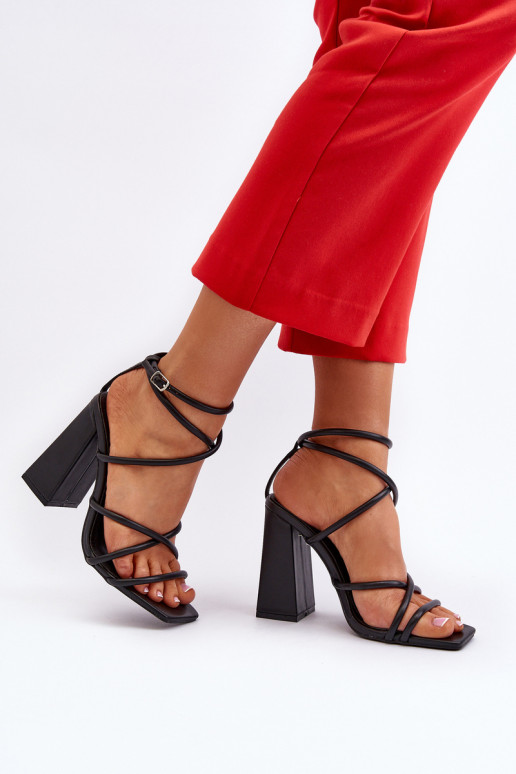 De moda Sandalias de tacón de color negro Josette De moda Sandalias de tacón de color negro Josette